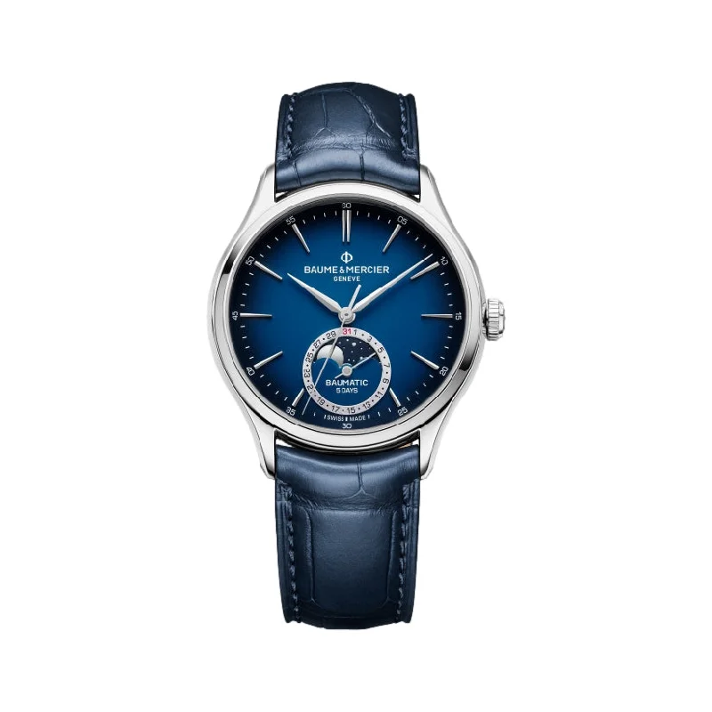men's digital watches with stopwatch display -Clifton 39mm Moonphase 10756