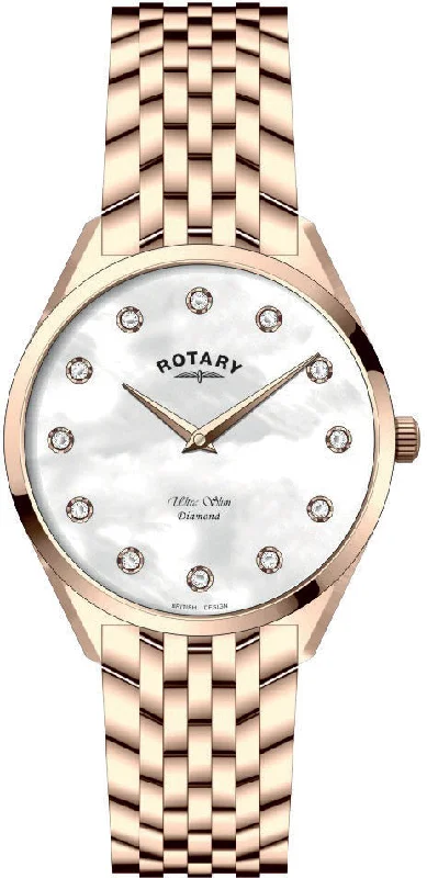 women's Rotary C3 SuperLuminova watches -Rotary Ultra Slim Diamond