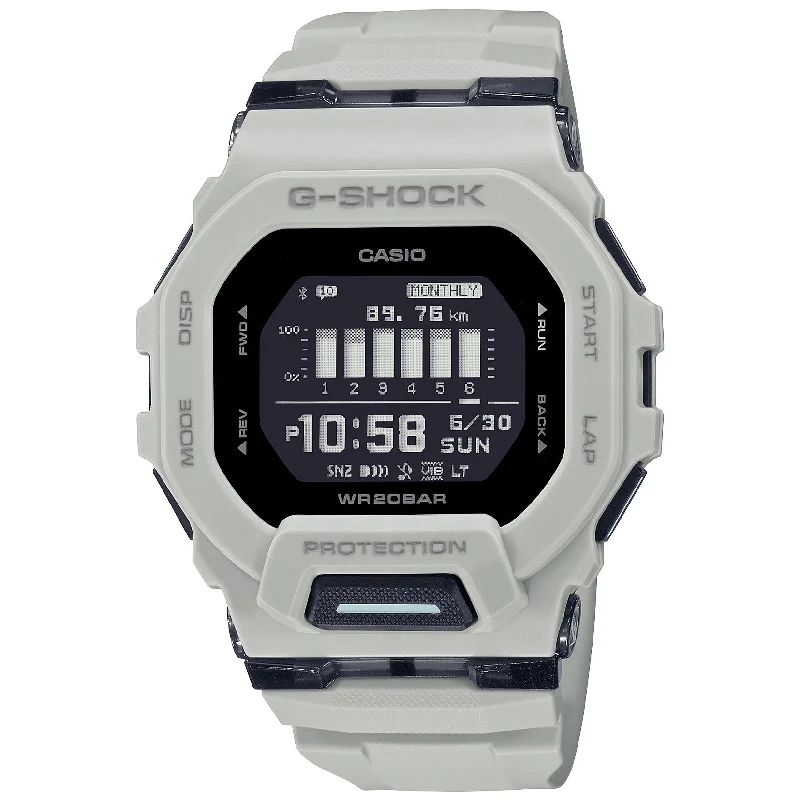 buy men's skeletonized watches with long-lasting battery -G-Shock GBD200 G-Move Taupe buy men's skeletonized watches with long-lasting battery -G-Shock GBD200 G-Move Taupe