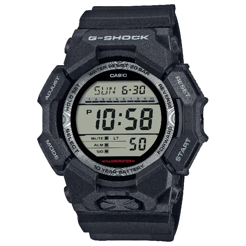 top-rated men's skeletonized watches -G-Shock GD010 Rugged Digital 10 Year Battery Black