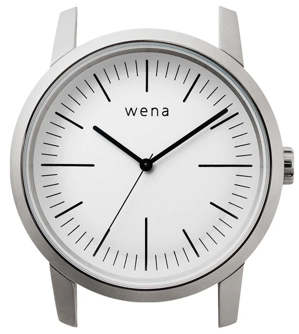 Mens Smart Watches Voice Calls-Wena By Sony Watch Head Three Hands White