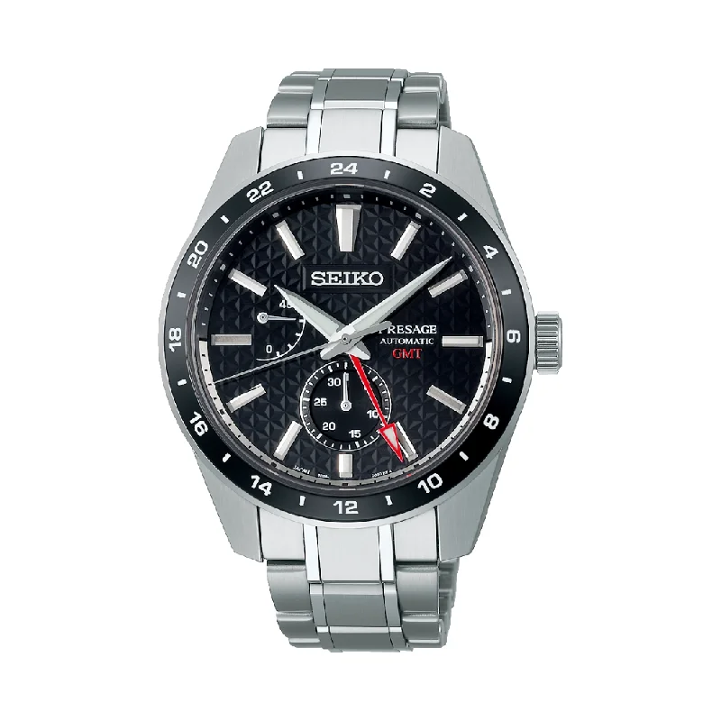 men's Seiko anti-reflective design watches -SEIKO PRESAGE SPB221J1 SHARP EDGED GMT AUTOMATIC MEN WATCH men's Seiko anti-reflective design watches -SEIKO PRESAGE SPB221J1 SHARP EDGED GMT AUTOMATIC MEN WATCH