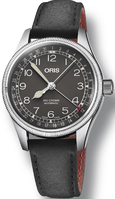 women's mechanical watches with anti-reflective design -Oris Big Crown Pointer Date