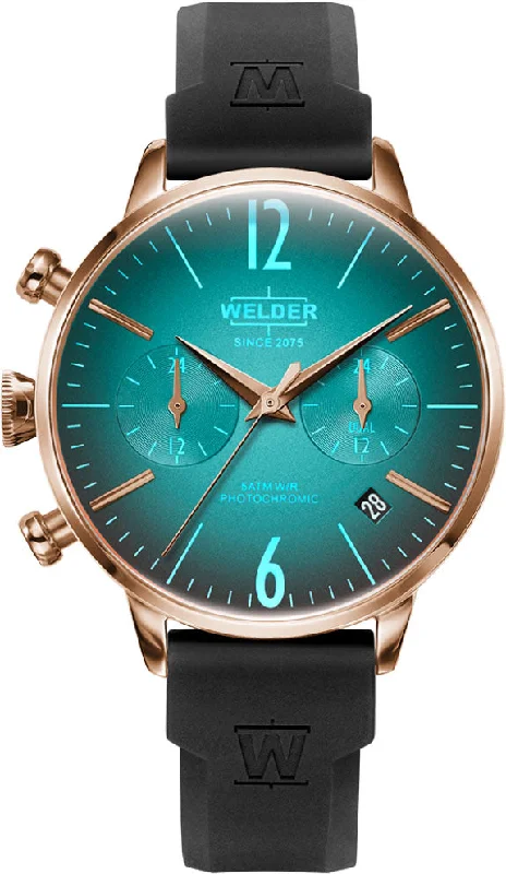 women's mechanical watches with moon phase -Welder Watch Moody Dual Time