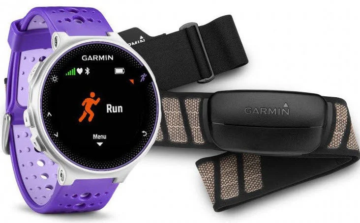 Mens Smart Watches Distance Tracking-Garmin Watch Forerunner 230 Premium Soft Strap HRM Purple White Mens Smart Watches Distance Tracking-Garmin Watch Forerunner 230 Premium Soft Strap HRM Purple White