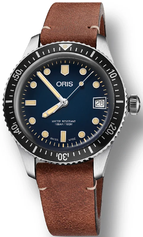 women's mechanical watches with flat design -Oris Watch Divers Sixty Five D
