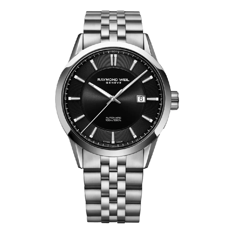 men's digital watches for kayaking -Freelancer Black Dial