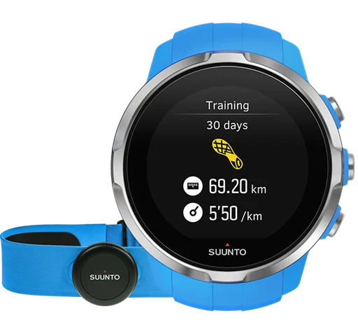 Mens Smart Watches Anti-Fingerprint-Suunto Watch Spartan Sport Blue HR