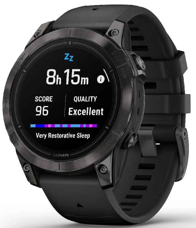 Mens Smart Watches Dust Proof-Garmin Epix Pro Gen 2 47mm Sapphire Carbon Grey DLC Titanium
