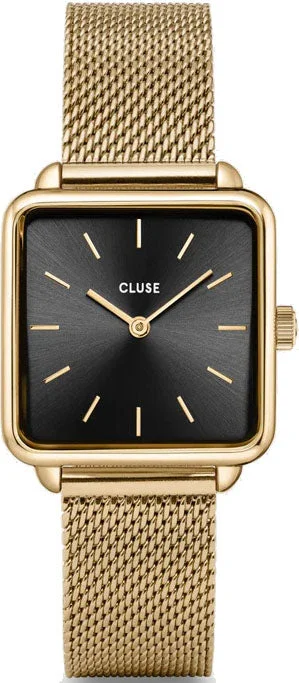 women's mechanical watches with tritium display function -Cluse La Tetragone Mesh Black women's mechanical watches with tritium display function -Cluse La Tetragone Mesh Black