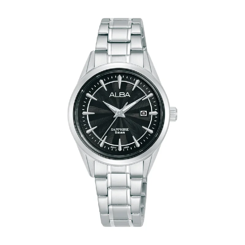 women's mechanical watches with Japanese SuperLuminova display -ALBA AH7CJ5X1 PRESTIGE 3 HANDS DATE QUARTZ WOMEN WATCH