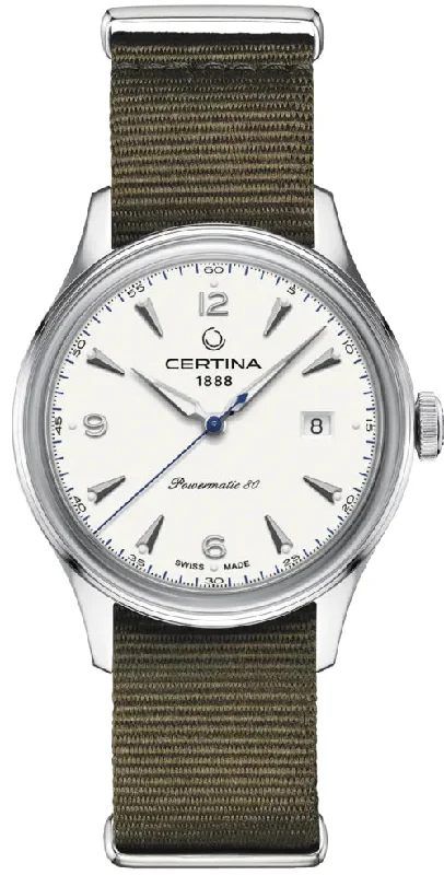 men's mechanical watches with nylon style straps -Certina DS Powermatic 80
