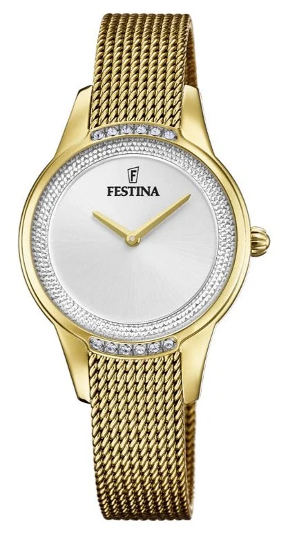 women's mechanical watches with C3 SuperLuminova design -Festina Two Hands Ladies