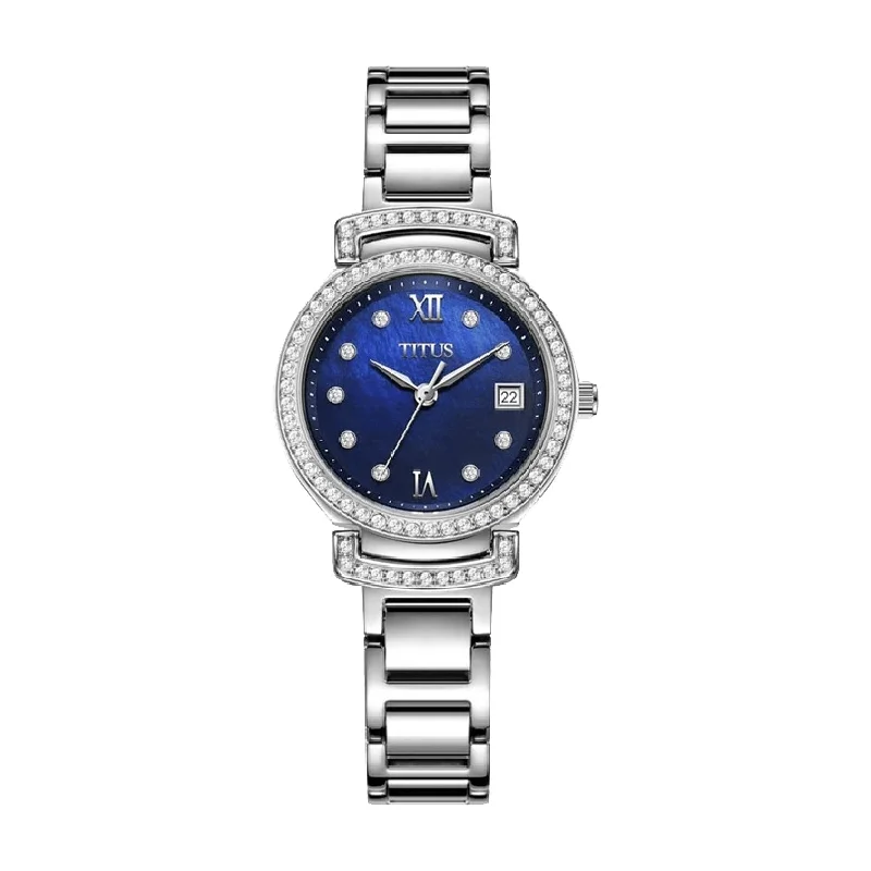 women's mechanical watches for watch collectors -SOLVIL ET TITUS FAIR LADY W06-03139-005 3 HANDS DATE QUARTZ WOMEN WATCH