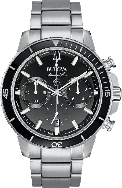 men's mechanical watches with tritium design -Bulova Marine Star Mens