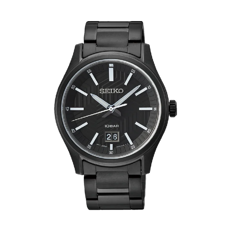 men's digital watches with moon phase style design -SEIKO SUR515P1 QUARTZ MEN WATCH
