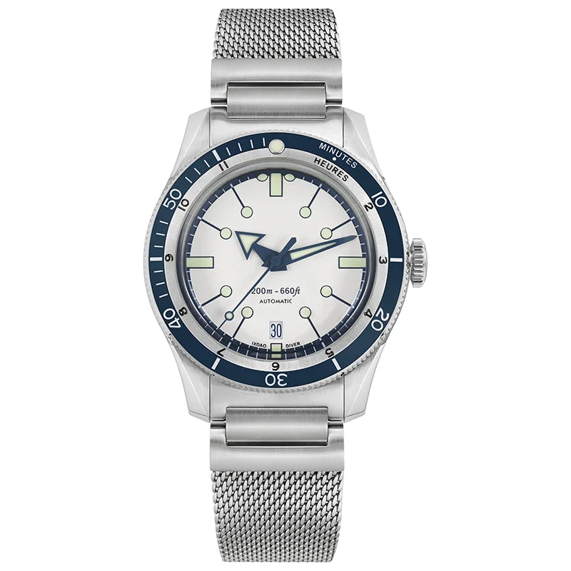men's dive watches with dual time zone style -IXDAO 5305 Elegant Professional Dive Watch V3