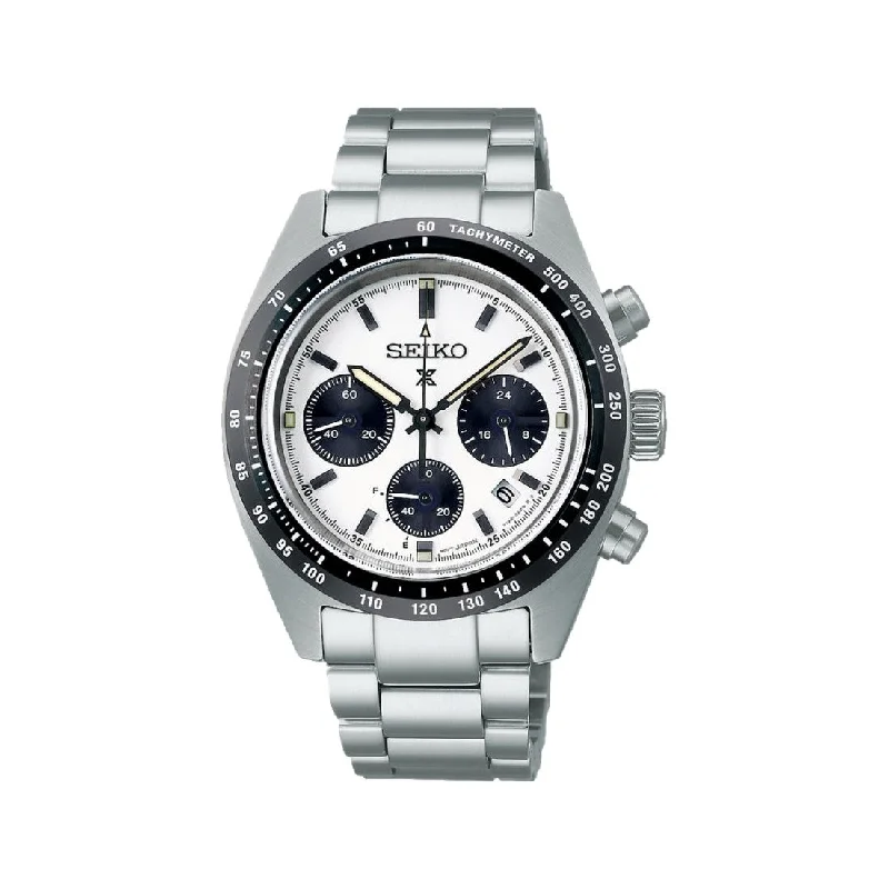 affordable-sapphire dress-SSC813 Prospex Speedtimer 39mm - White on Bracelet