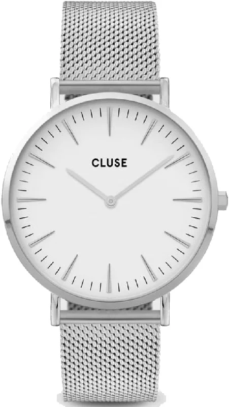 women's mechanical watches with personalized engraving design -Cluse La Boheme Ladies