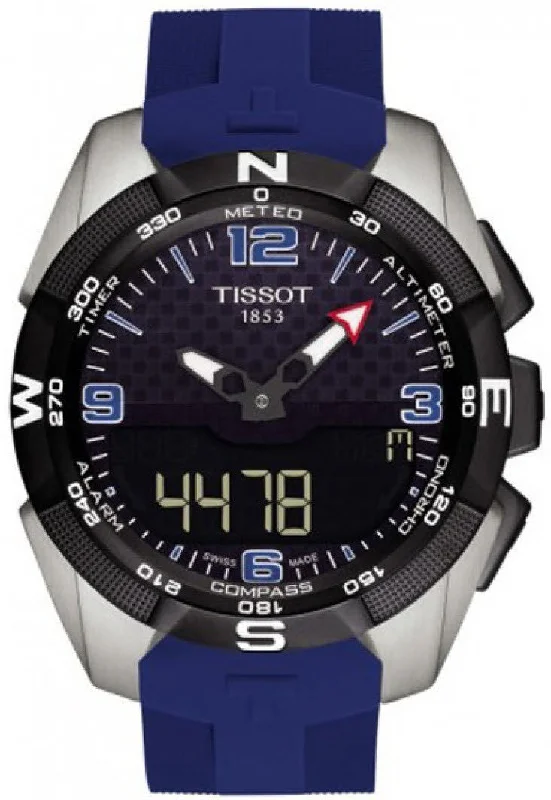 Smart Watches for Mens Stylish-Tissot Watch T-Touch Expert Solar Ice Hockey D