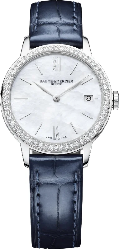 women's mechanical watches with glow-in-the-dark display function -Baume et Mercier Watch Classima Ladies