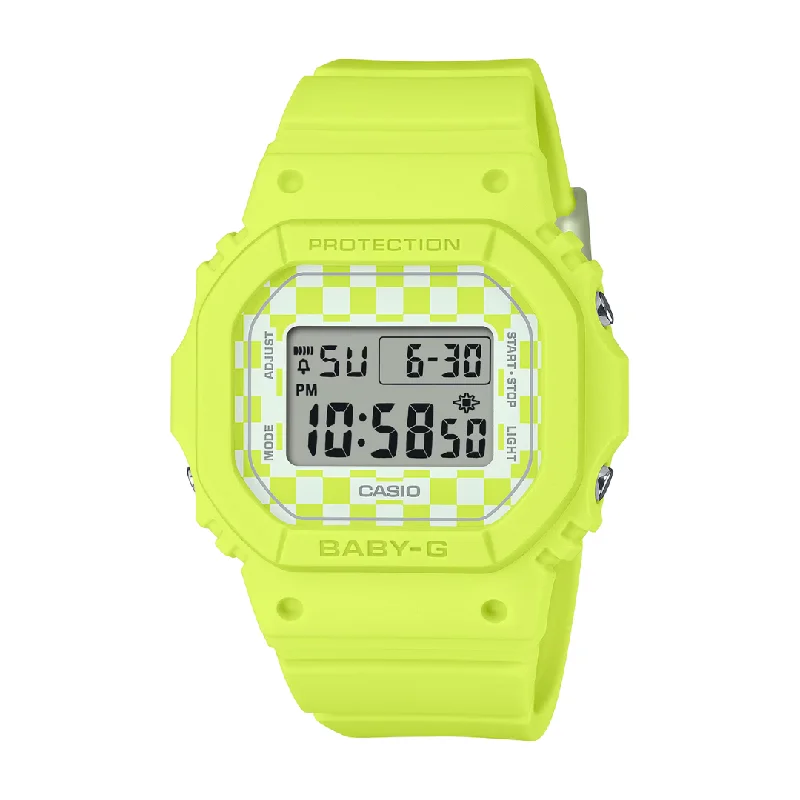 women's Casio flat design watches -CASIO BABY-G BGD-565GS-9DR STANDARD DIGITAL YELLOW WATCH women's Casio flat design watches -CASIO BABY-G BGD-565GS-9DR STANDARD DIGITAL YELLOW WATCH