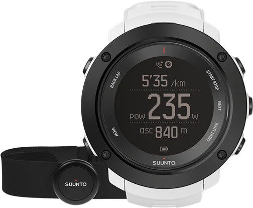 Mens Smart Watches Air Quality Monitoring-Suunto Watch Ambit3 Verticle White HR