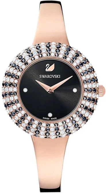 women's mechanical watches with custom engraving design -Swarovski Crystal Rose Bracelet women's mechanical watches with custom engraving design -Swarovski Crystal Rose Bracelet