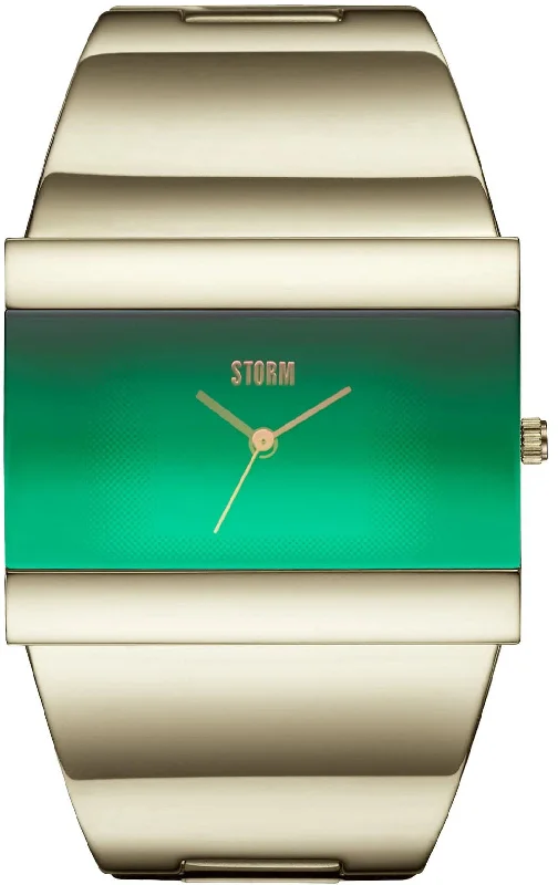women's Storm convex watches -Storm Starletti Gold Lazer Green