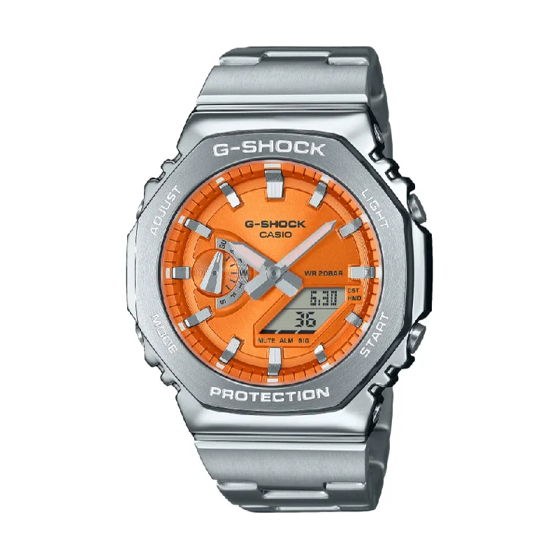 men's GMT watches with quartz style design -G-Steel GM-2110D-4A