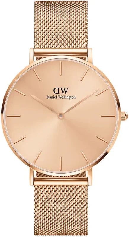 women's mechanical watches with cyclops design -Daniel Wellington Watch Petite Unitone 36 Rose Gold