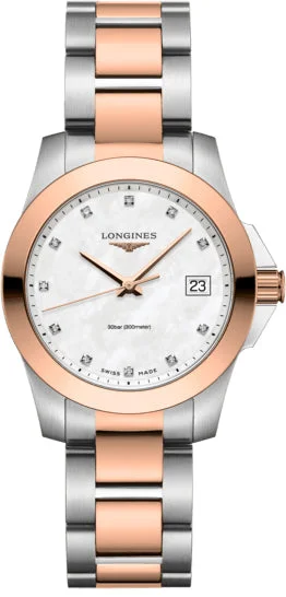 women's Longines C3 SuperLuminova design watches -Longines Conquest Ladies