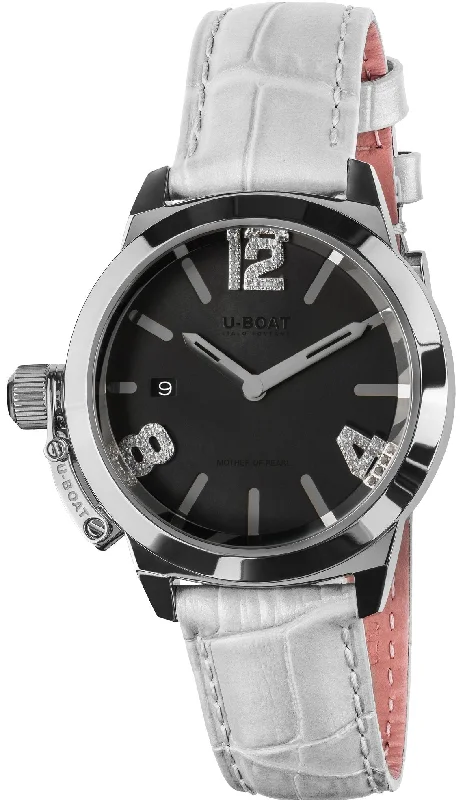 women's mechanical watches with sleek style design -U-Boat Watch Classico 38 Black