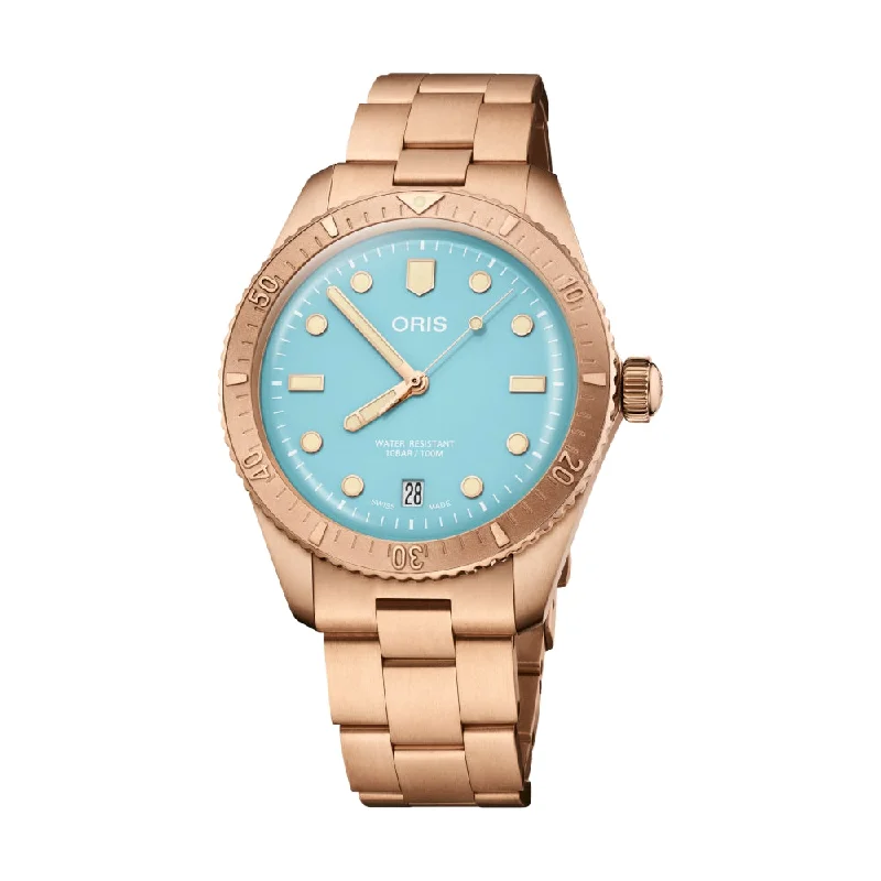 men's dive watches with tool-free strap change -Divers Sixty-Five Cotton Candy