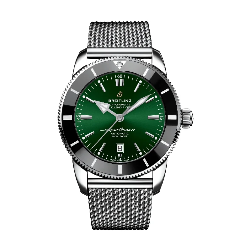 men's field watches with collector's edition design -Superocean Heritage B20 Automatic 46mm Stainless Steel - Green