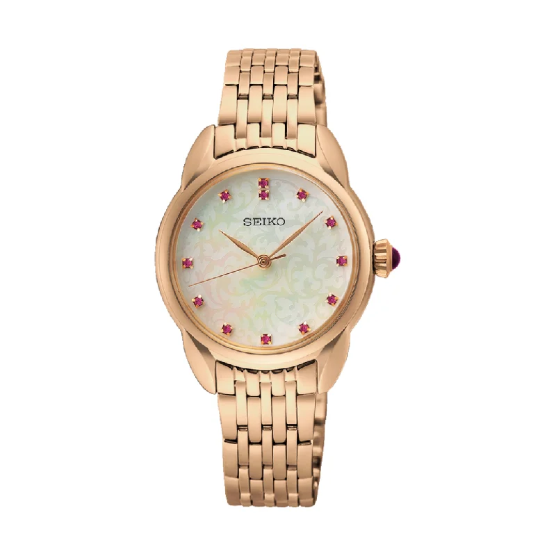 women's mechanical watches for boating -SEIKO SUR564P1 QUARTZ ANALOG 3 HANDS WOMEN WATCH