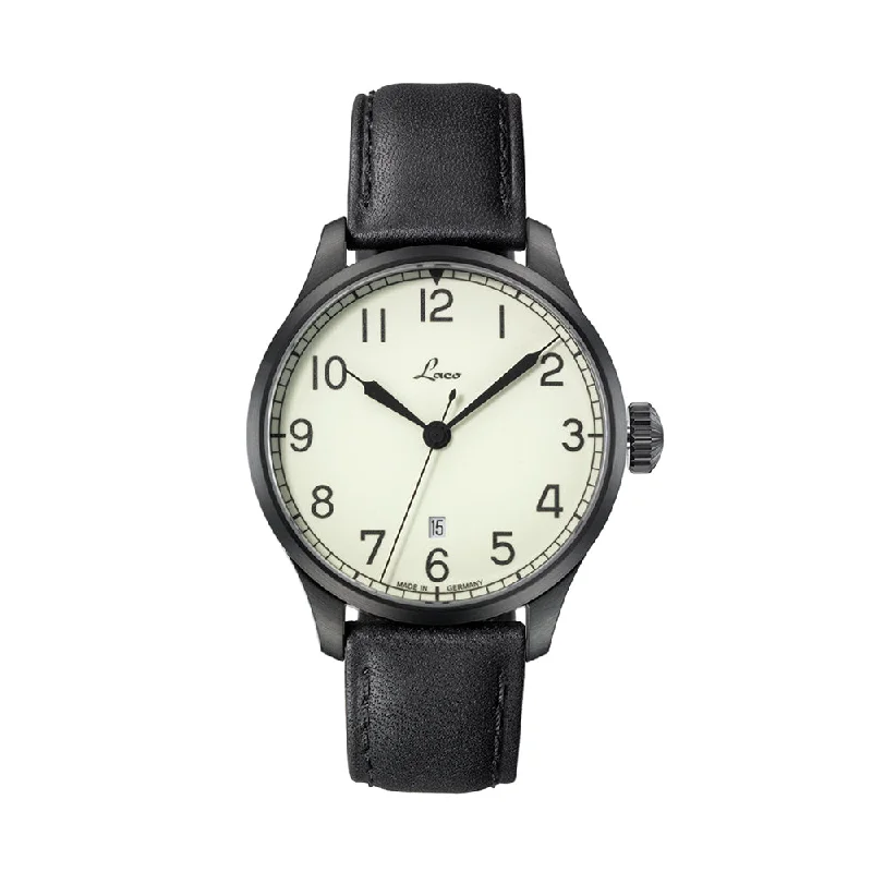 heirloom-quality dresswatches-Navy Watches Casablanca 42mm - White on Leather Strap heirloom-quality dresswatches-Navy Watches Casablanca 42mm - White on Leather Strap