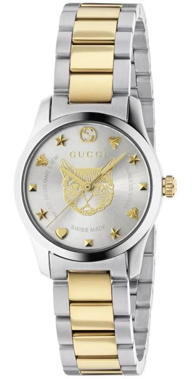 women's mechanical watches with date magnifier design -Gucci G-Timeless