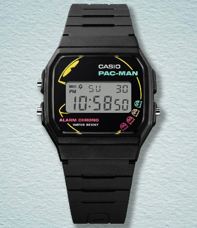 Men's Handmade Style Men's Digital Watches-Casio x Pac-Man