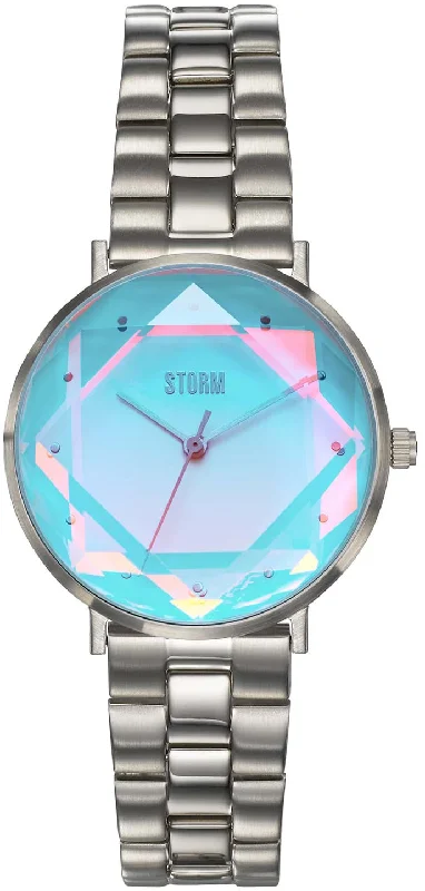 women's Storm stopwatch watches -Storm Elexi Lazer Aqua