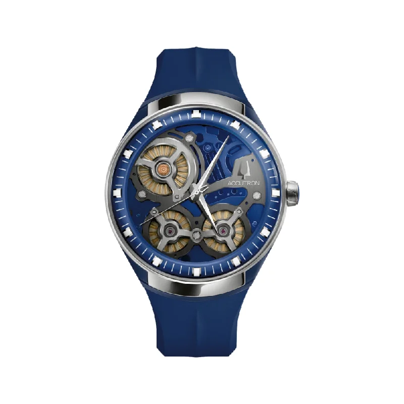 heat-blued hands-DNA Casino Blue Dial