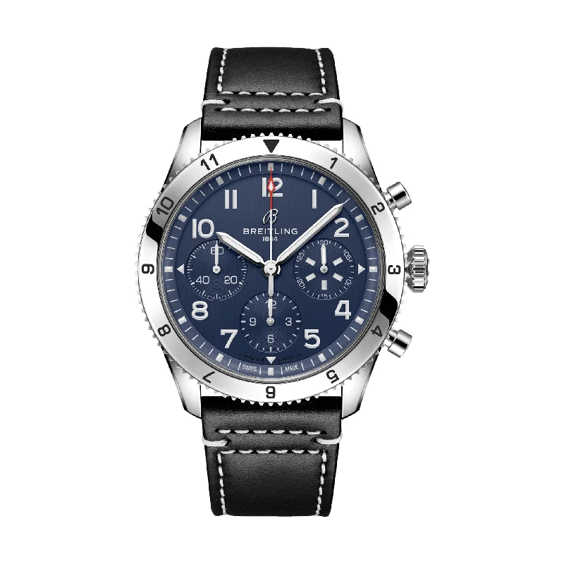men's dive watches with convex style -Classic AVI Chronograph 42mm Stainless Steel - Tribute To Vought F4U Corsair men's dive watches with convex style -Classic AVI Chronograph 42mm Stainless Steel - Tribute To Vought F4U Corsair