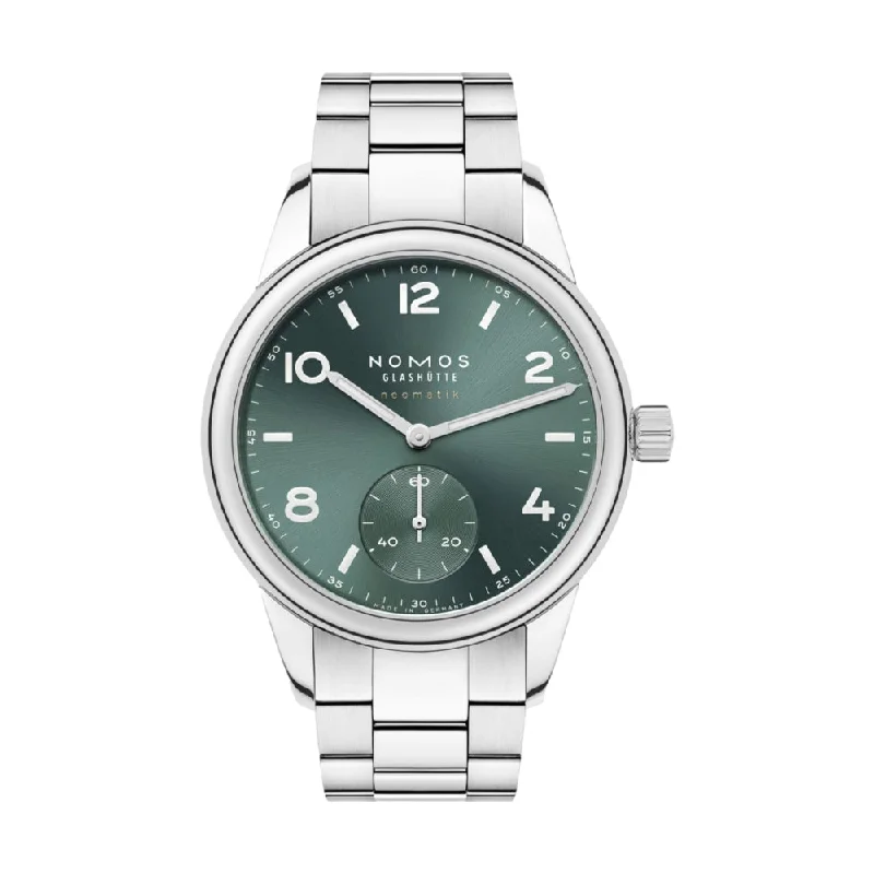 men's GMT watches with corrosion-resistant design -Club Sport Neomatik 37mm - Petrol Green on Bracelet men's GMT watches with corrosion-resistant design -Club Sport Neomatik 37mm - Petrol Green on Bracelet