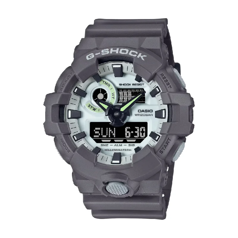 men's digital watches with SuperLuminova display -CASIO G-SHOCK GA-700HD-8ADR ANALOG-DIGITAL GREY MEN WATCH men's digital watches with SuperLuminova display -CASIO G-SHOCK GA-700HD-8ADR ANALOG-DIGITAL GREY MEN WATCH