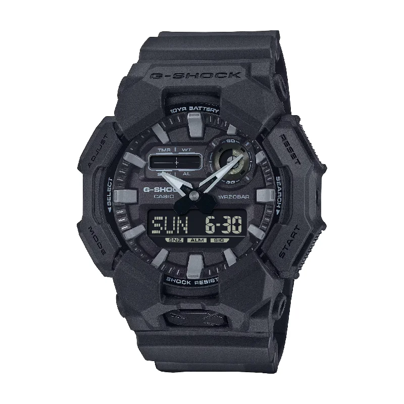 men's digital watches with Japanese SuperLuminova display -CASIO G-SHOCK GA-010-1A1DR STANDARD ANALOG-DIGITAL BLACK WATCH men's digital watches with Japanese SuperLuminova display -CASIO G-SHOCK GA-010-1A1DR STANDARD ANALOG-DIGITAL BLACK WATCH