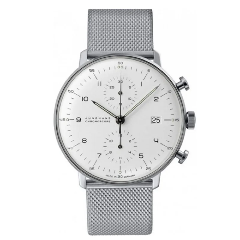 men's field watches with BGW9 SuperLuminova style design -Max Bill Chronoscope Bracelet