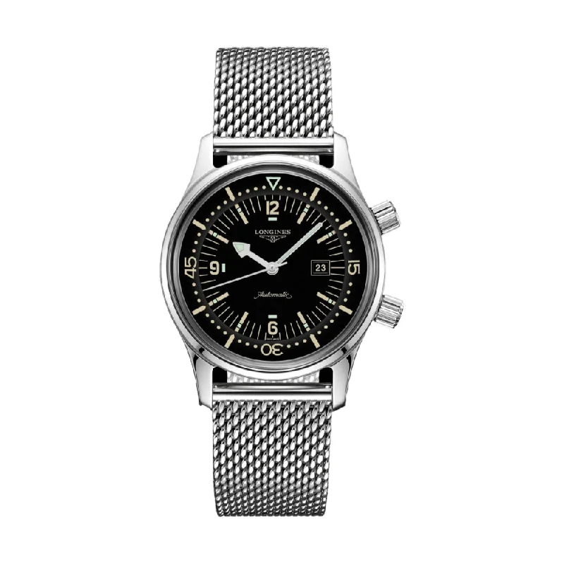men's chronograph watches with automatic design -Legend Diver Watch on Mesh Bracelet 36mm men's chronograph watches with automatic design -Legend Diver Watch on Mesh Bracelet 36mm