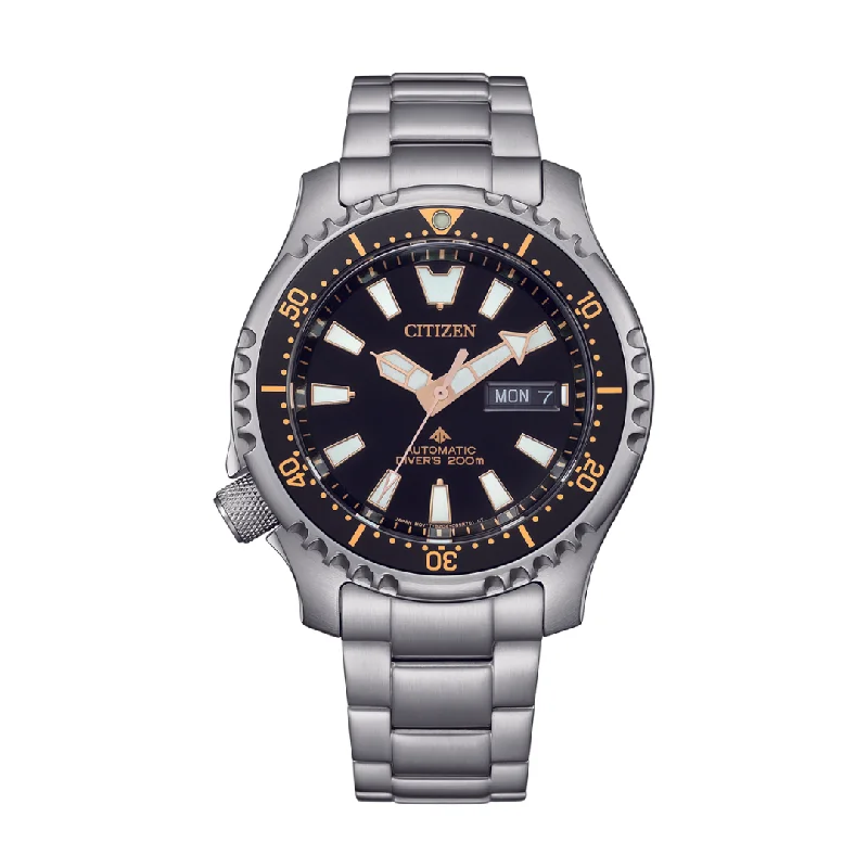 men's Seiko glow-in-the-dark watches -CITIZEN NY0160-66E PROMASTER FUGU LIMITED EDITION AUTOMATIC MEN WATCH