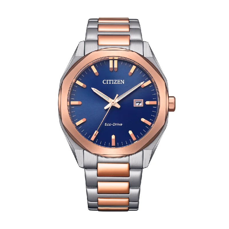 men's Seiko for young men -CITIZEN BM7606-84L ECO-DRIVE TWO TONE STAINLESS STEEL MEN WATCH