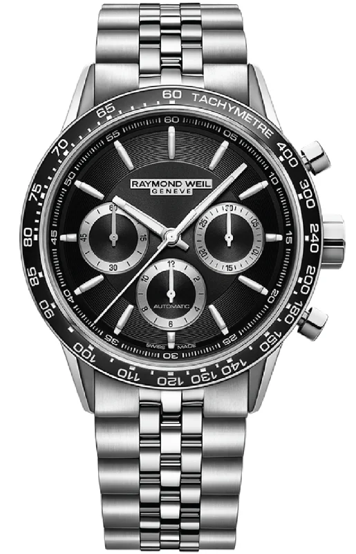 men's titanium chronograph watches -Raymond Weil Freelancer Chronograph Tri-Compax